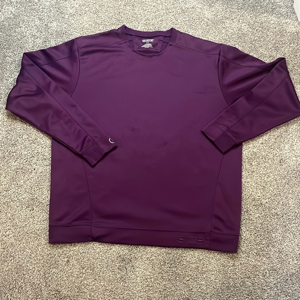 OGIO Purple Long Sleeve Shirt Size Large